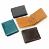 Fashion Vintage Leather Men's Wallet pu Leather Short Bifold - Image 5