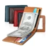 Fashion Vintage Leather Men's Wallet pu Leather Short Bifold - Image 3