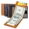 Fashion Vintage Leather Men's Wallet pu Leather Short Bifold - Image 4