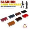 Vintage Leather RFID wallet Aluminum credit card case holder - Image 12