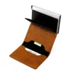 Vintage Leather RFID wallet Aluminum credit card case holder - Image 5