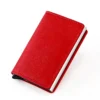 Vintage Leather RFID wallet Aluminum credit card case holder - Image 17