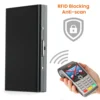 Slim RFID Blocking Stainless Steel Brush Credit Card Holder Wallet For Mens - Image 8