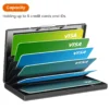 Slim RFID Blocking Stainless Steel Brush Credit Card Holder Wallet For Mens - Image 3