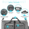 Large capacity folding travel bag sports fitness luggage bag - Image 3