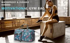 Waterproof printed Single Shoulder Luggage Gym Bag - Image 12