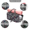 Waterproof printed Single Shoulder Luggage Gym Bag - Image 7