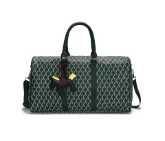 Printed Textured PU Leather Travel tote bag Business Luggage Bag - Image 4