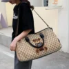 Embroidery bear travel storage bag boarding luggage bag - Image 4