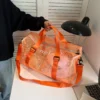 Transparent pvc waterproof beach swimming sports fitness bag lightweight luggage bag - Image 6