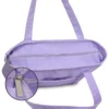 Canvas handbag shoulder bag accept custom logo - Image 3