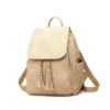 Candy colour shoulder bag waterproof PU material tassel backpacks - Image 5