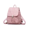 Leather shoulder bag vintage backpack two piece backpack set - Image 9