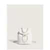 Leather bag diamond lattice shoulder bag chain bucket bag - Image 4