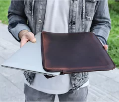 Macbook protective sleeve leather laptop liner bag custom logo - Image 8