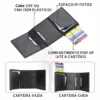 Card Holder Foldable Carbon Fibre Wallet Custom Design gift - Image 6