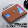 Foldable Dollar Holder PU Leather Wallet Custom Design gift - Image 6