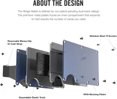 Metal Wallet Slim Design RFID Blocking Carbon Fibre Card Case - Image 5