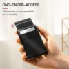 Metal Wallet Business Card Case Aluminum Pop Up Card Holder - Image 4