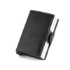 Leather Card Holder RFID Blocking Metal Wallet Gift Card Case - Image 3