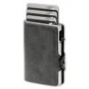 Genuine Leather Metal Wallet RFID Anti-theft Aluminum Purse - Image 4