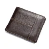Slim Genuine Leather Wallet RFID Blocking Gift Card Holder - Image 5