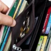 Fashionable RFID Blocking Card Bag Leather Clutch Bag - Image 5