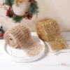 Fabric Gift Wrap DIY Gifts Mesh Weaving Natural Jute Fabrics - Image 8