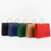 Eco-Friendly Kraft Paper Bag with Ribbon Handle for Gift Packing - Image 4