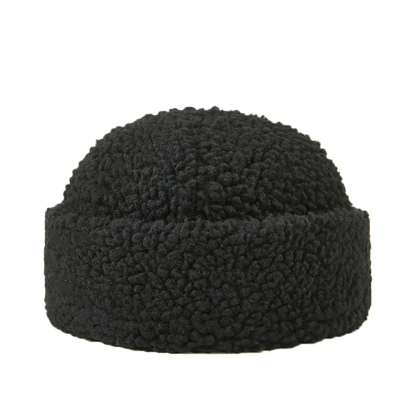 Cleptomanicx Cappello Docker Brimless – Berretto Marinaio Morbido, Nero, Taglia Unica Regolabile