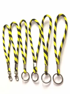 Custom Slider Cord Neck Strap Elastic Round Woven Lanyard - Image 5